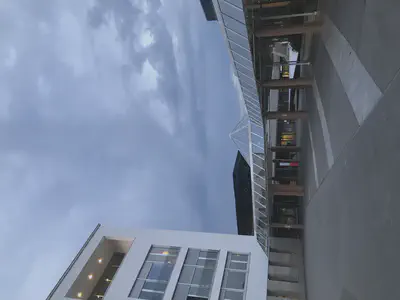 EPFL campus on a cloudy evening
